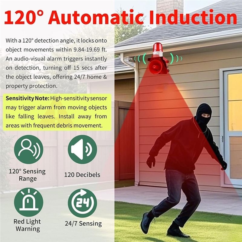 Y01A Motion Sensor Security Al - Home Yard Security 评论和价格