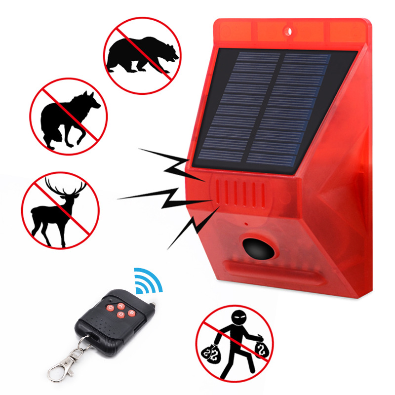 Solar Alarm Lamp Remote Contro - Home Yard Security 评论和价格