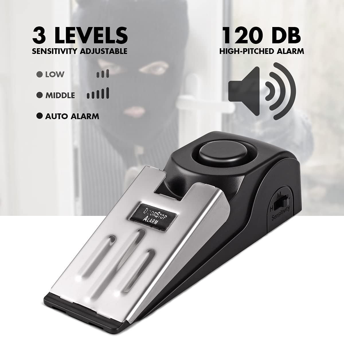 Door Stop Alarm, Door Stopper  - Home Security For Apartments 评论和价格