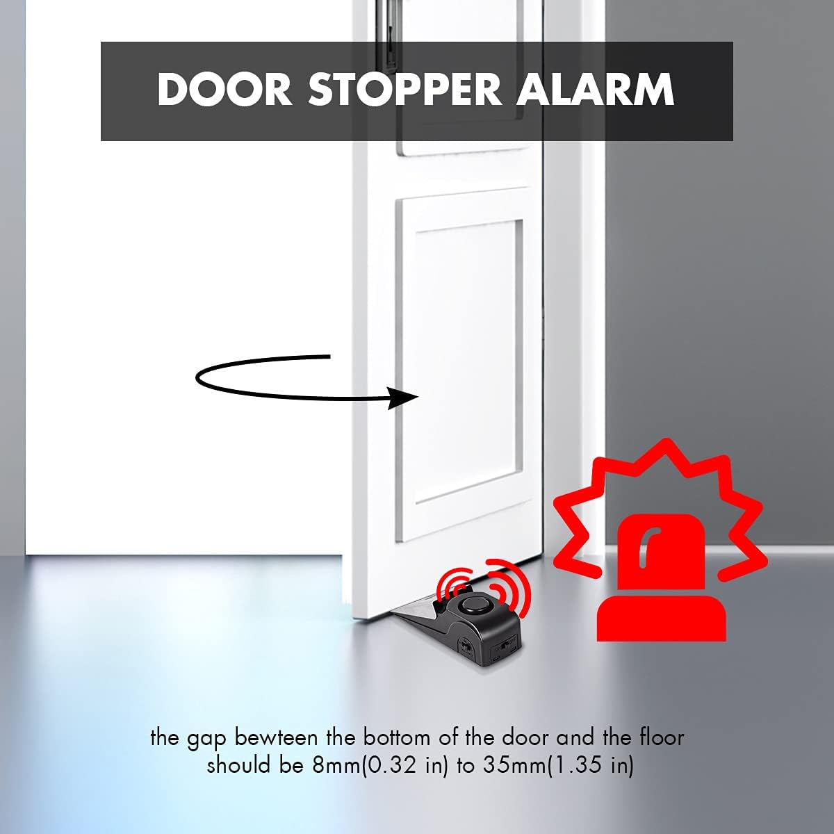 Door Stop Alarm, Door Stopper  - Home Security For Apartments 评论和价格