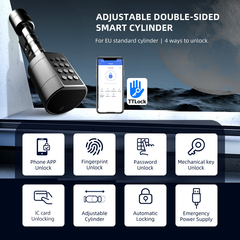 Smart Euro Cylindrical Door Lo - Home Security Ideas 评论和价格