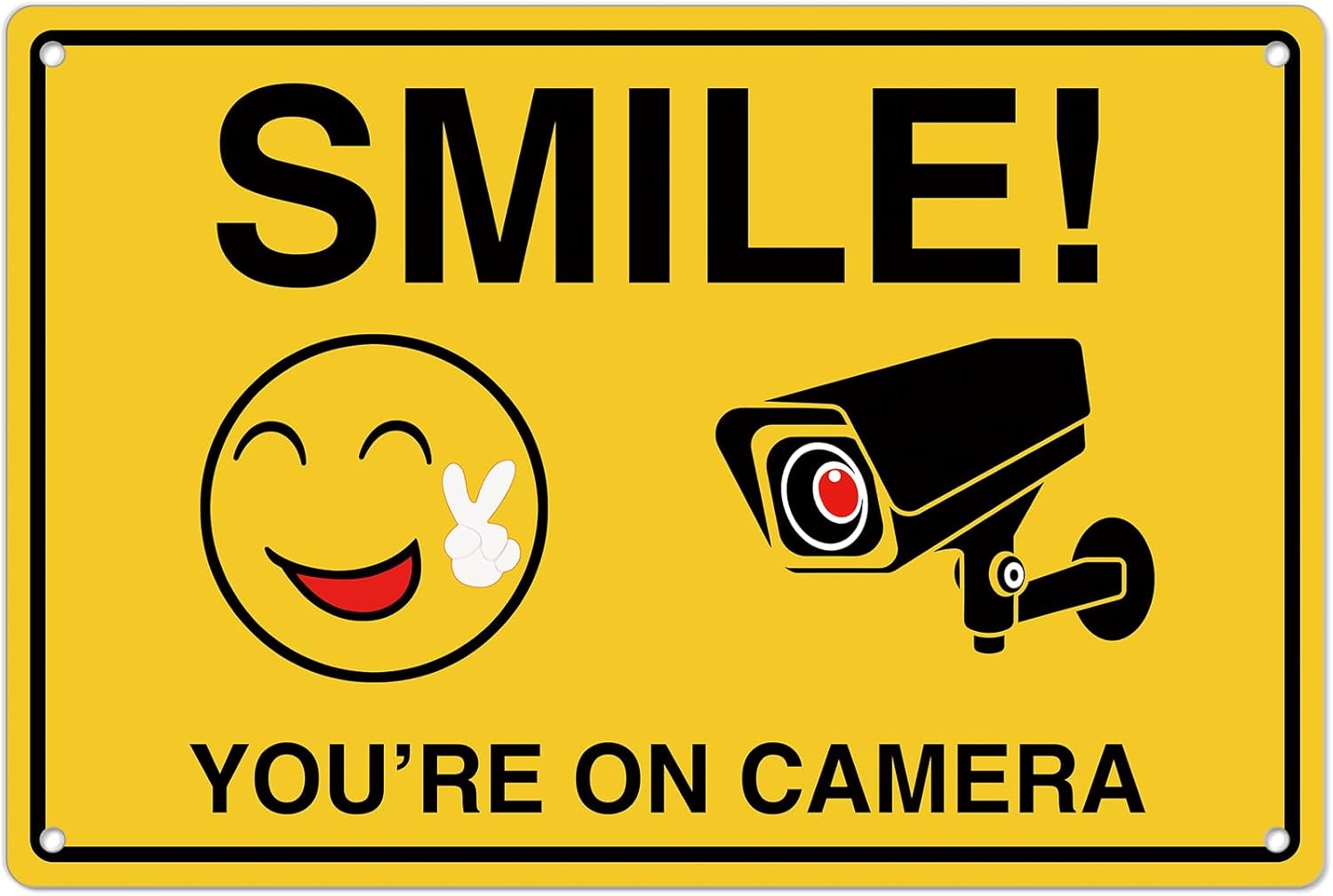 Smile Youre On Camera Signs ;  - Home Security Network 评论和价格