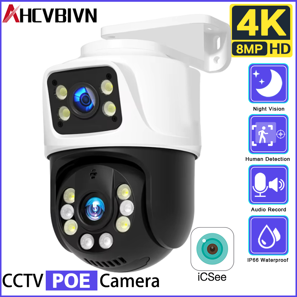 Outdoor 8MP POE PTZ Security C - Home Yard Security 评论和价格