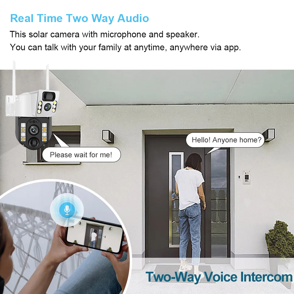 WiFi/4G Solar Camera IP CCTV S - Home Security For Apartments 评论和价格