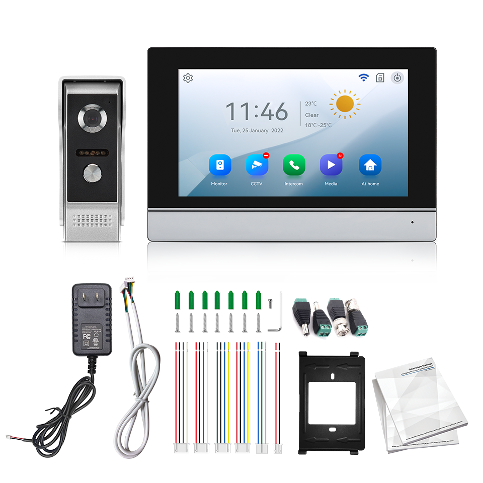 7Inch IPS Screen 2MP  Tuya Rem - Home Security For Apartments 评论和价格