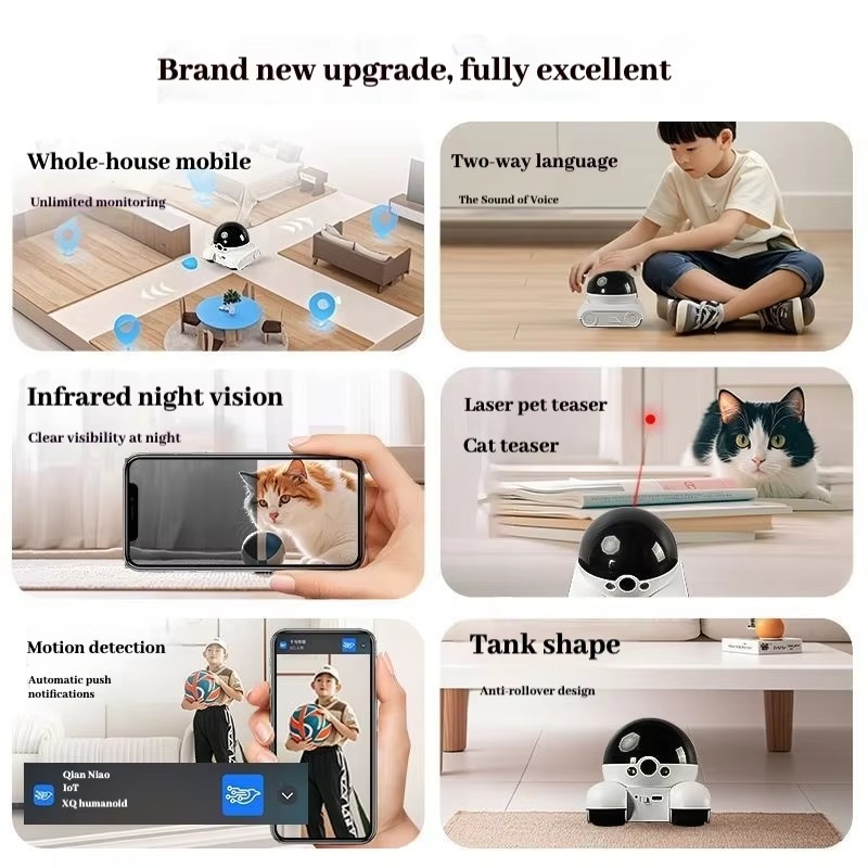 New Smart Pet Robot WiFi Home  - Home Security Robots 评论和价格