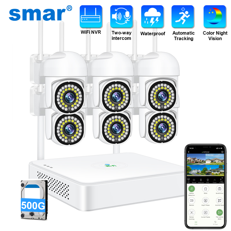 Smar 3MP Wireless CCTV Securit - Home Security Network 评论和价格