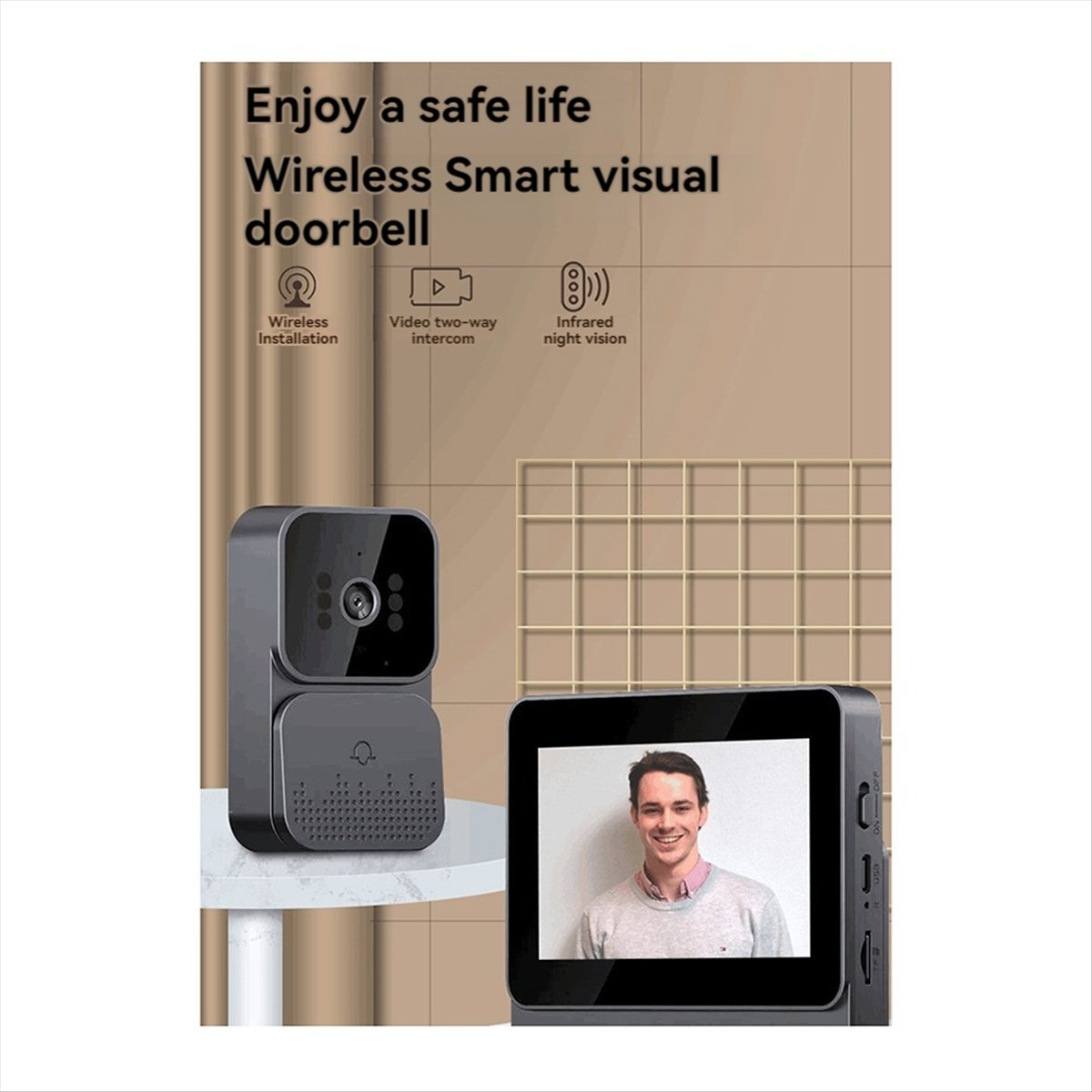 AU47-Doorbell Video Intercom C - Home Security For Apartments 评论和价格